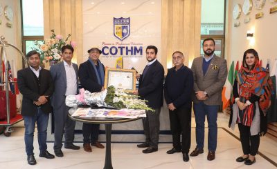 Sufi Group truly acknowledges COTHM’s services to Pakistan: Hamza Sufi